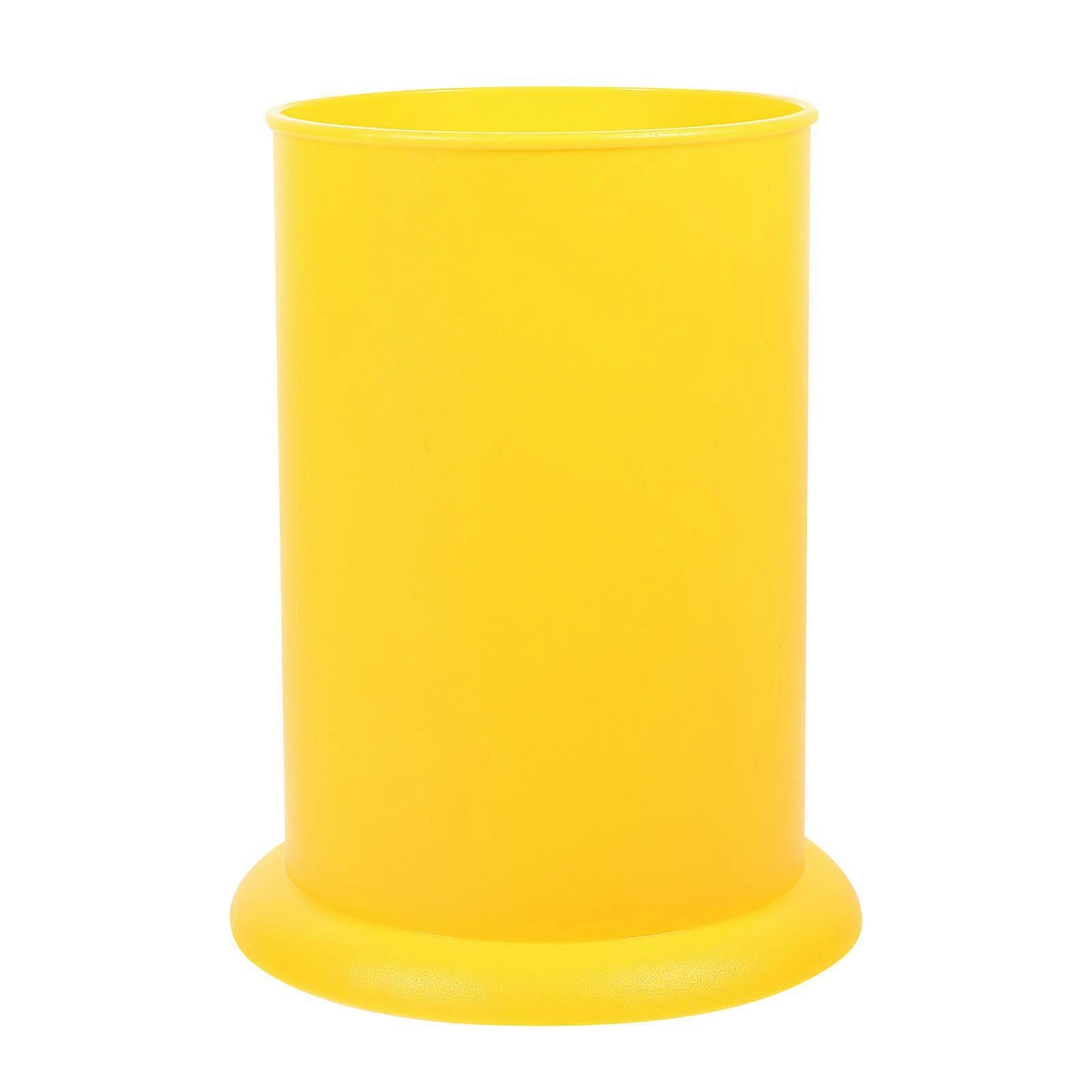 Compact Yellow Cutlery Holder for Kitchen & Party Use – Easy to Clean, Space Saving Design for Utensil Organization