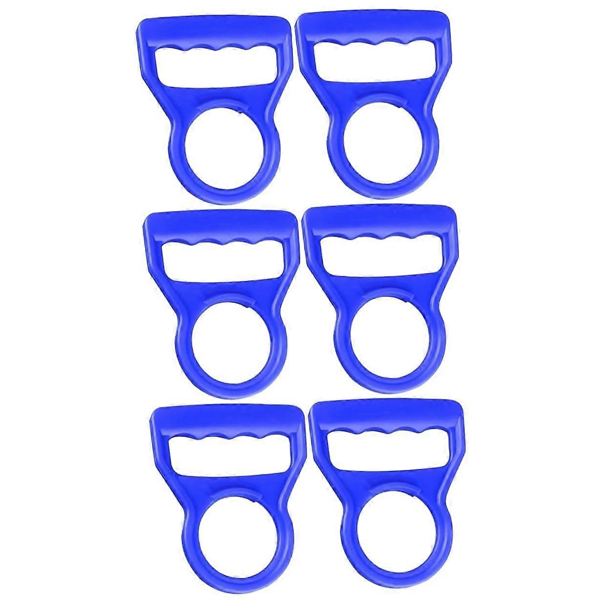 Water Bottle Lifter Straps Pack Of 6, Carry Strap For Bottles, Lifting Handles, Blue