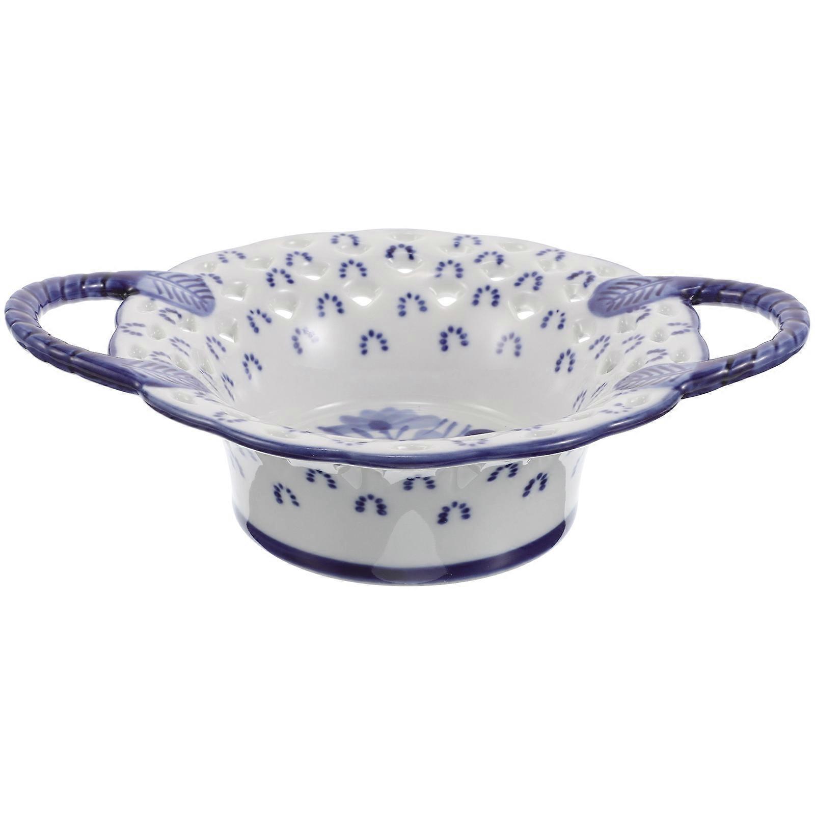 Bol de fructe modern Porțelan Fructe Platou Gol Cameră Decor 15.00X11.50X5.00CM Desert Platou 1Set