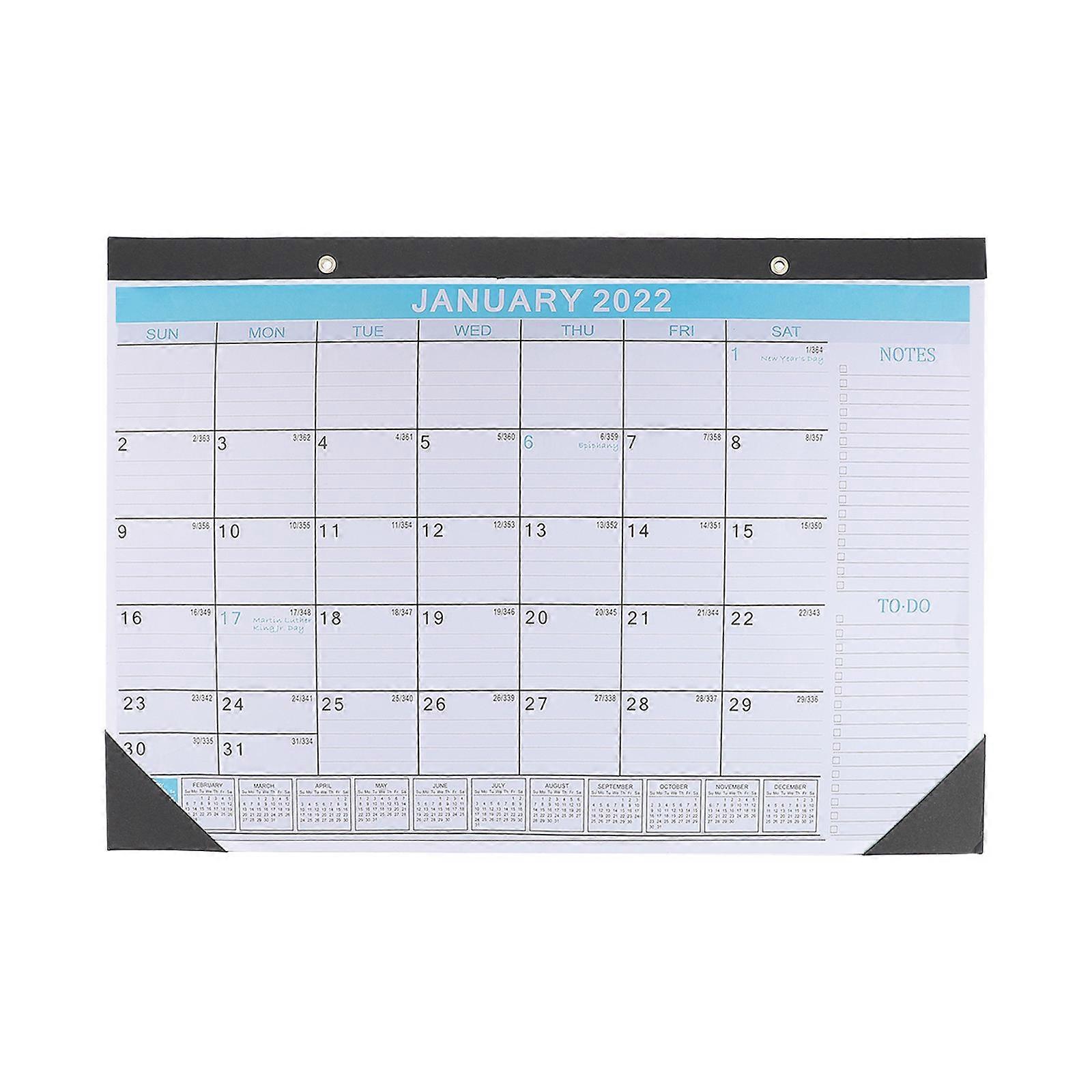 1pc English Calendar Hanging Planner for Home Office – Simple Design with Memo Spaces for Effective Management and Organization