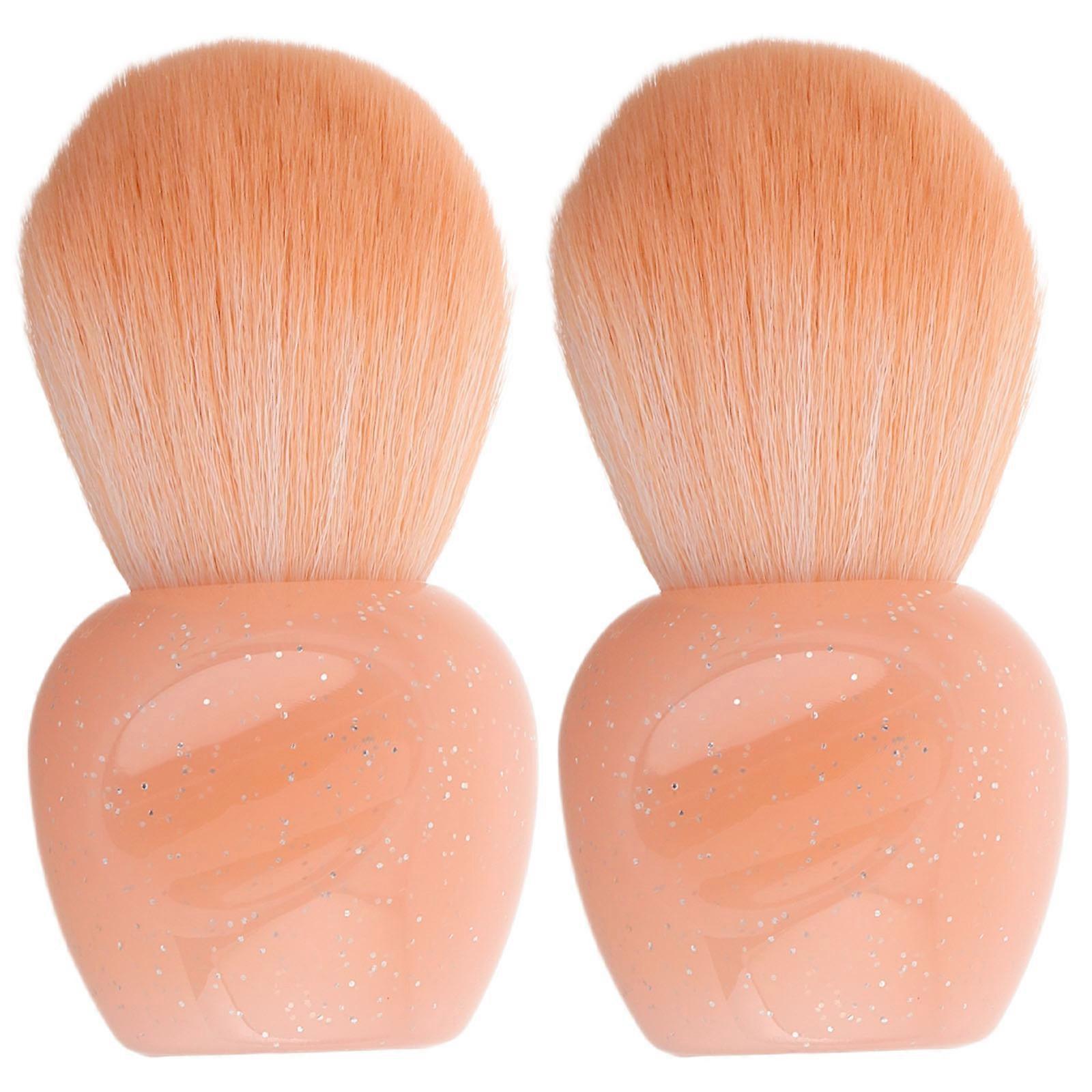 Mini Nail Dust Brush Set Soft Dense Powder Brush for Manicure Clean Up, Blush Application & Nail Art with Ergonomic Handle