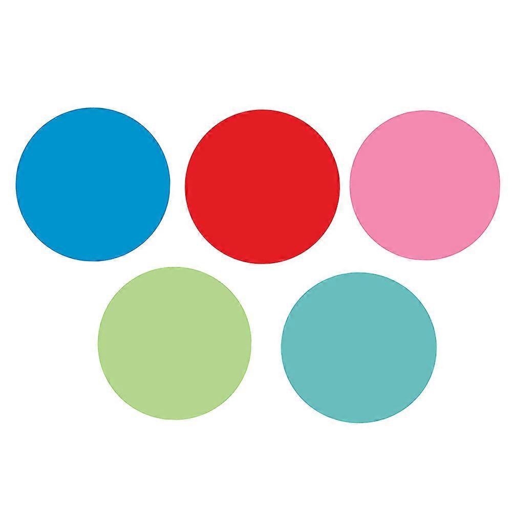 Sticker Label Round PVC Message Tags Stickers Removable Adhesive Wall Decal Teaching 1 Set