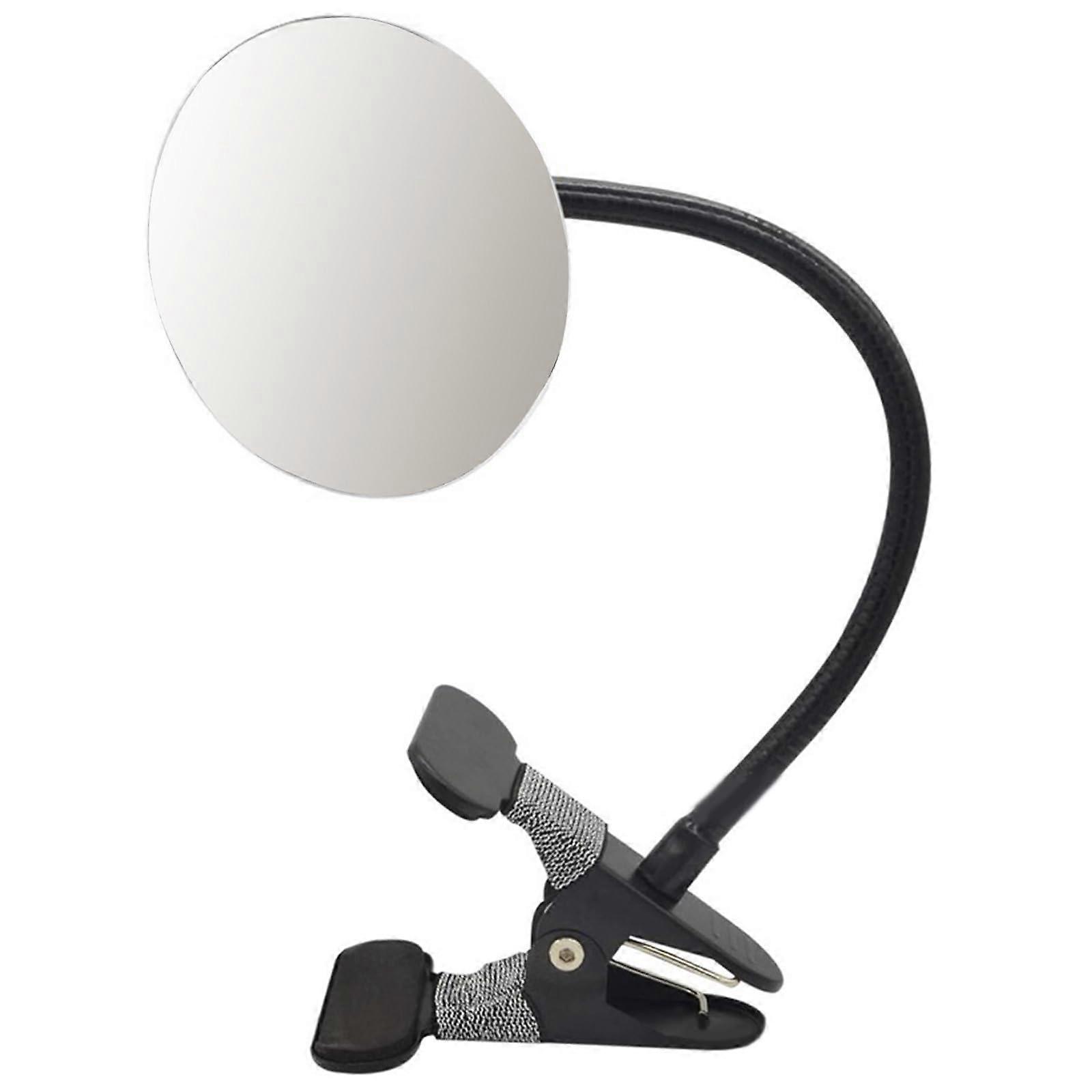Frameless rectangle/round traffic with adjustable clip for desk or cabinet computer reversing mirror circular