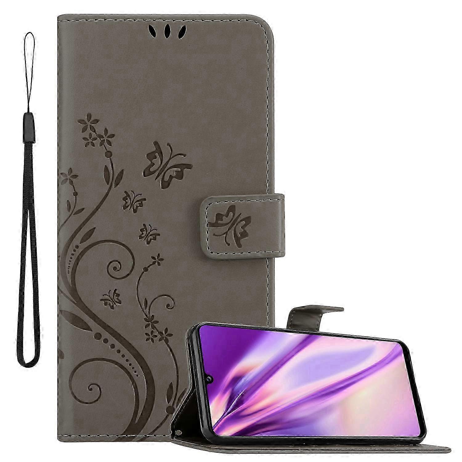 Protective Case for a Certain Brand Galaxy A42 5G / M42 5G - Floral Pattern and Card Slot