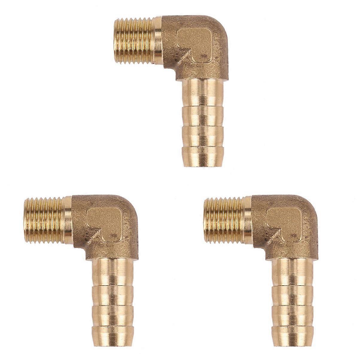 Male Thread 90 Degree Brass Elbow Barb Coupler Connector