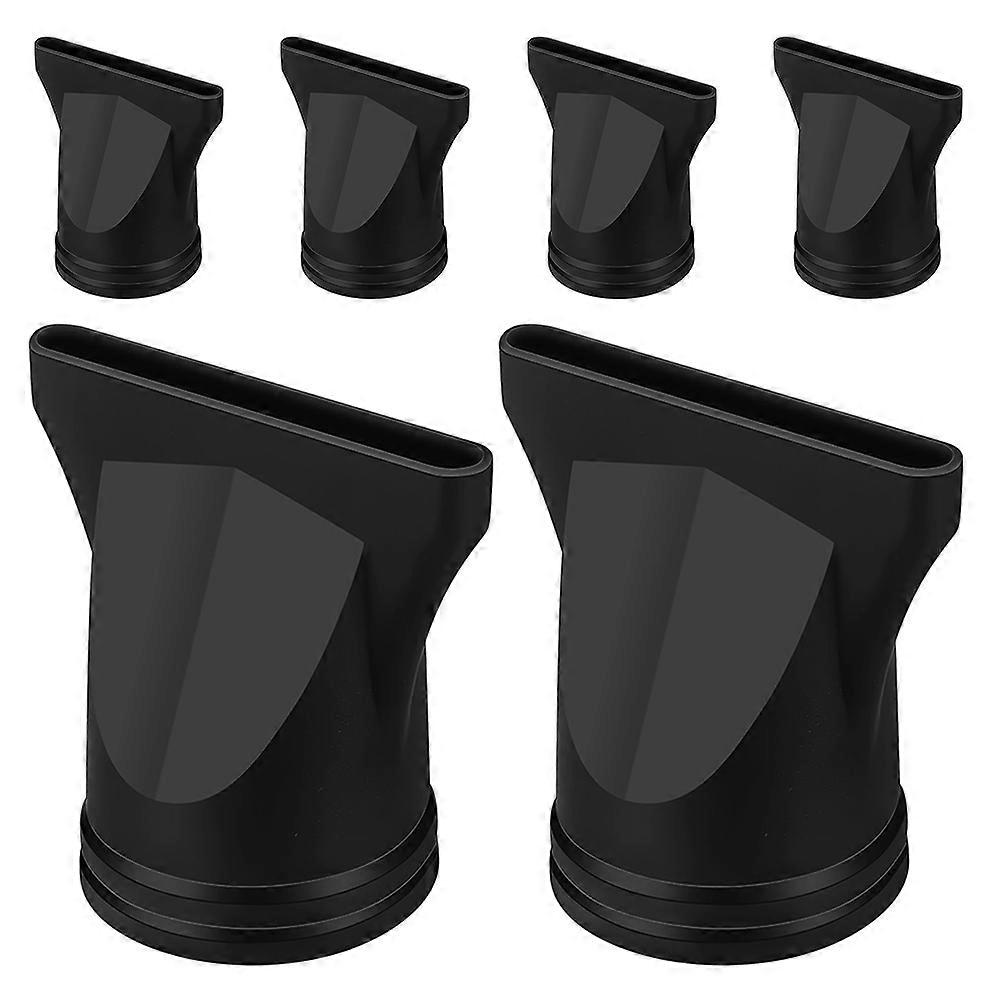 Hair Diffuser Cap Universal Hair Dryer Attachments Black Plastic Precision Styling Daily Use 6Pcs