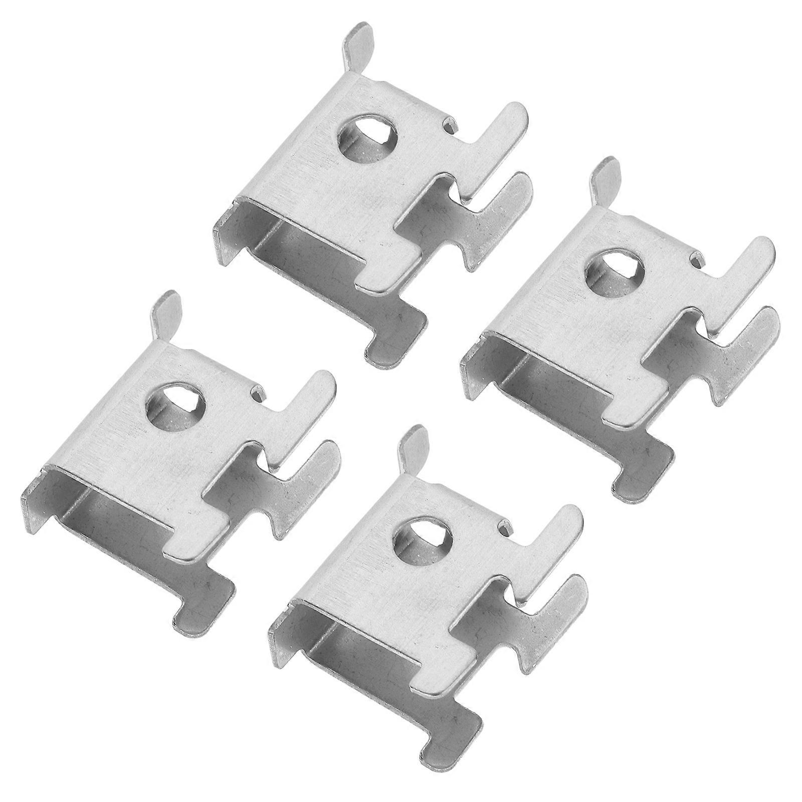 Stainless Steel Shelf Clips Freezer Shelf Fixing Bracket Commercial Kitchens Silver 2.40X1.90X0.90CM Storage 4Set