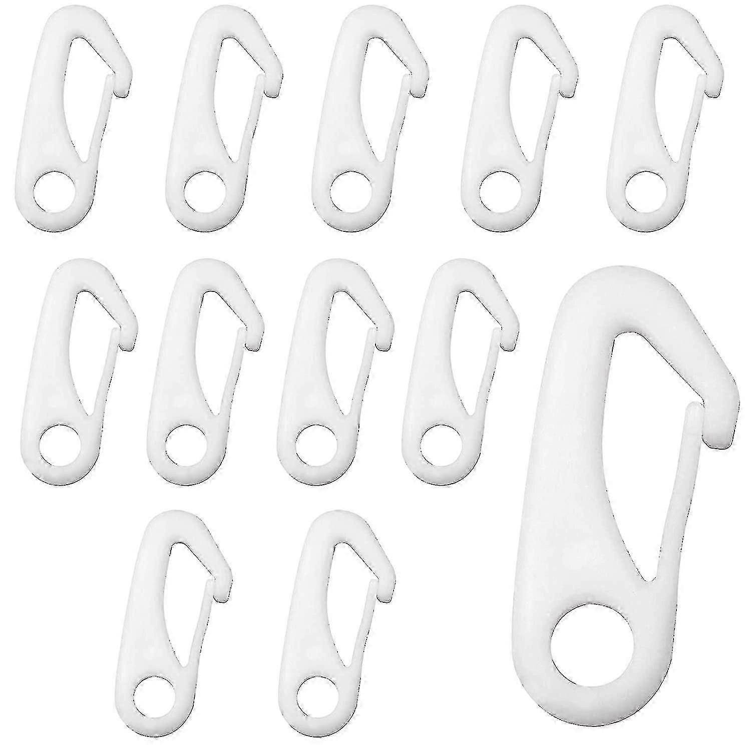 Flag Clip Flag Pole Hook Flag Pole Clipwhite-12pcs