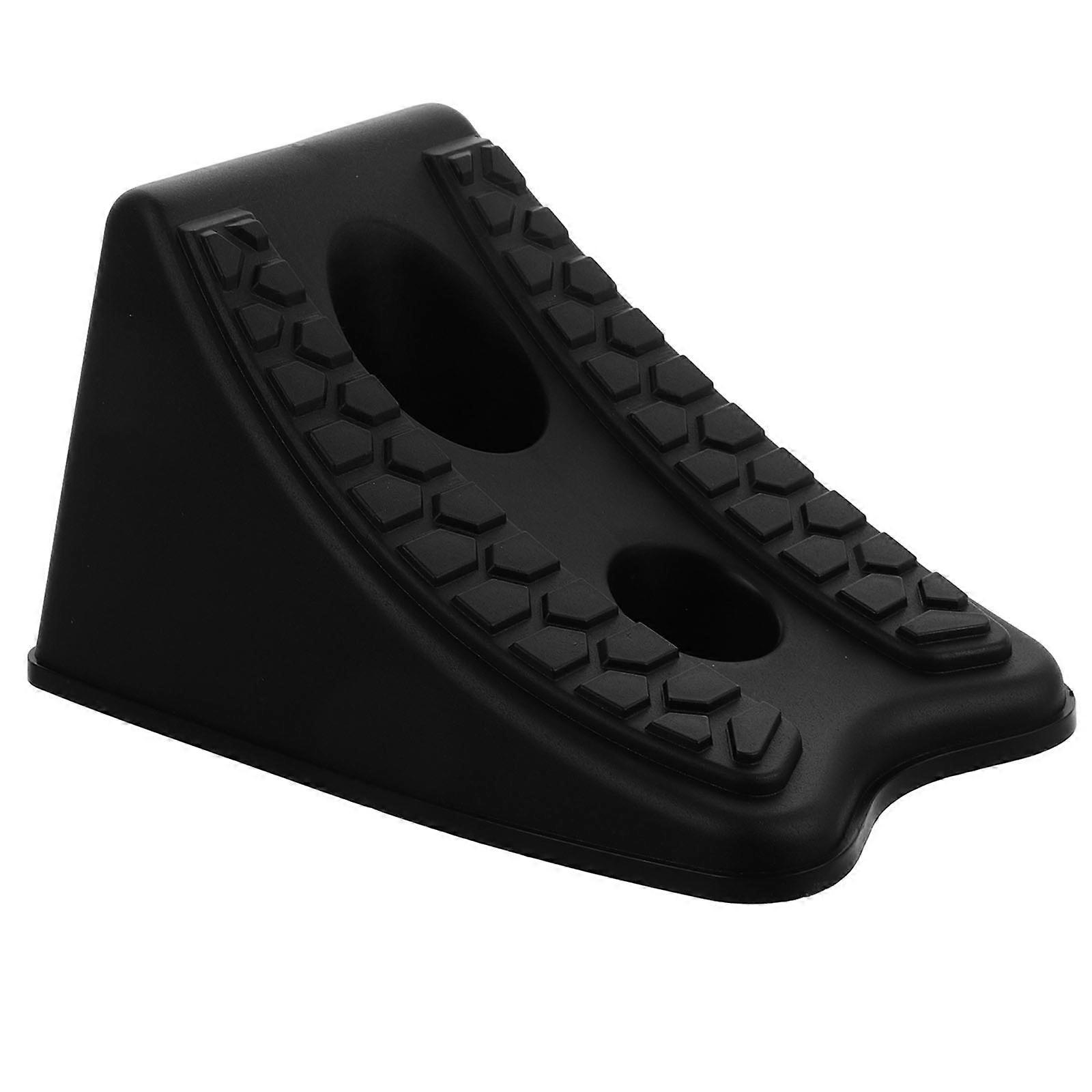 Durable Heavy Duty Rubber Wheel Chock for Cars, RVs, and Trailers – Compact Design for Driveway Use – Enhanced Safety without Slippage