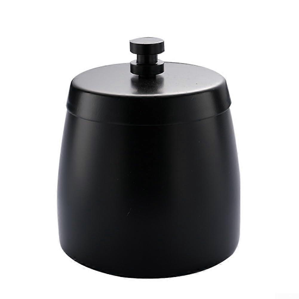 Soot collector made of stainless steel with a lid, keeps your space fresh ide and outside (black)