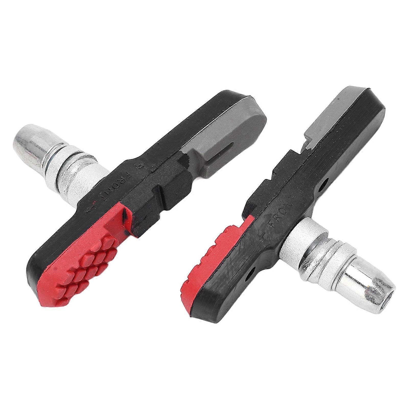 2 Pack Universal V Brake Pads for Road Bike and Mountain Bike, Length 73mm (2.87in), All Season