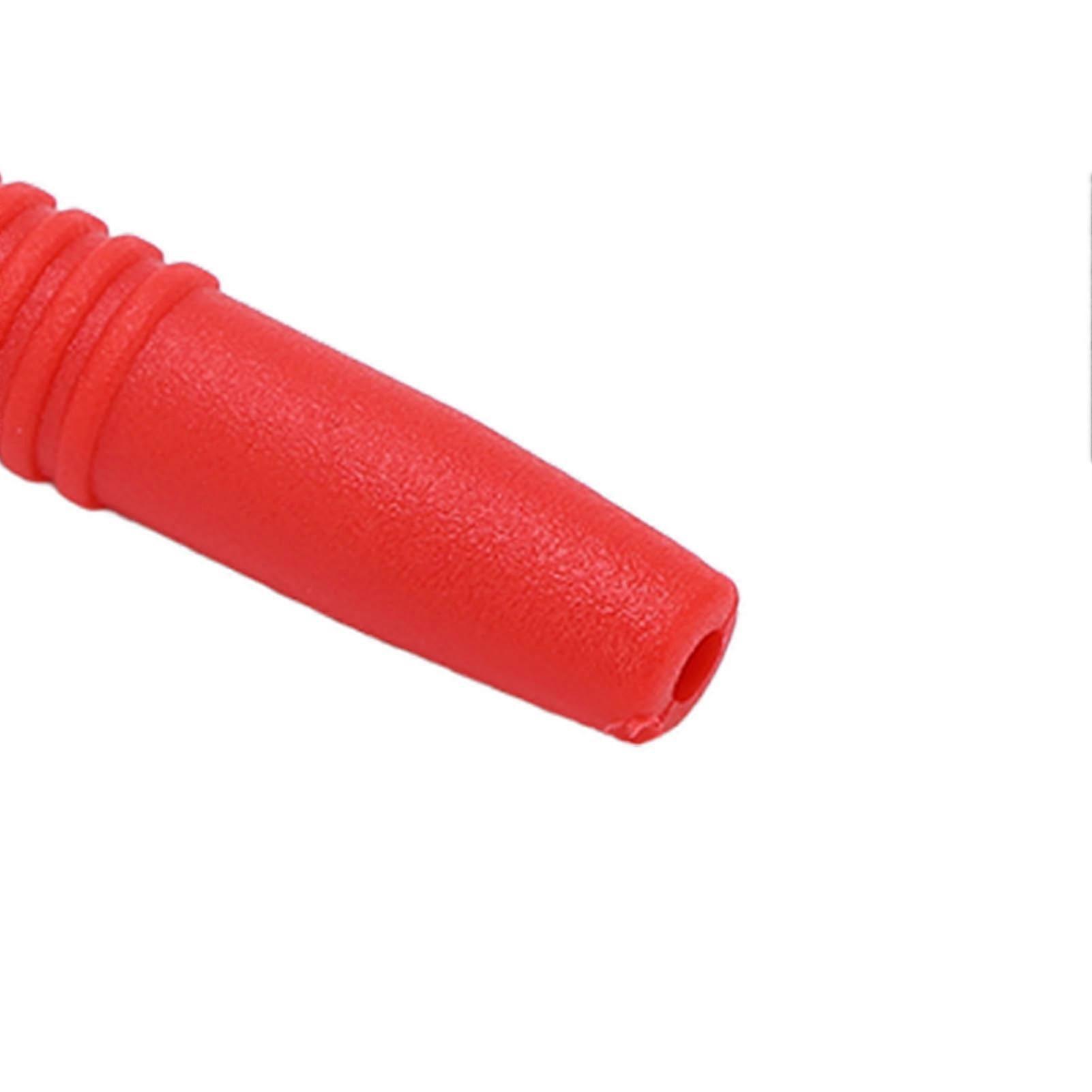 10pcs 2mm Gold Plated Male Banana Plugs Insulated Metal Case with Housing for Test Equipment (Red)
