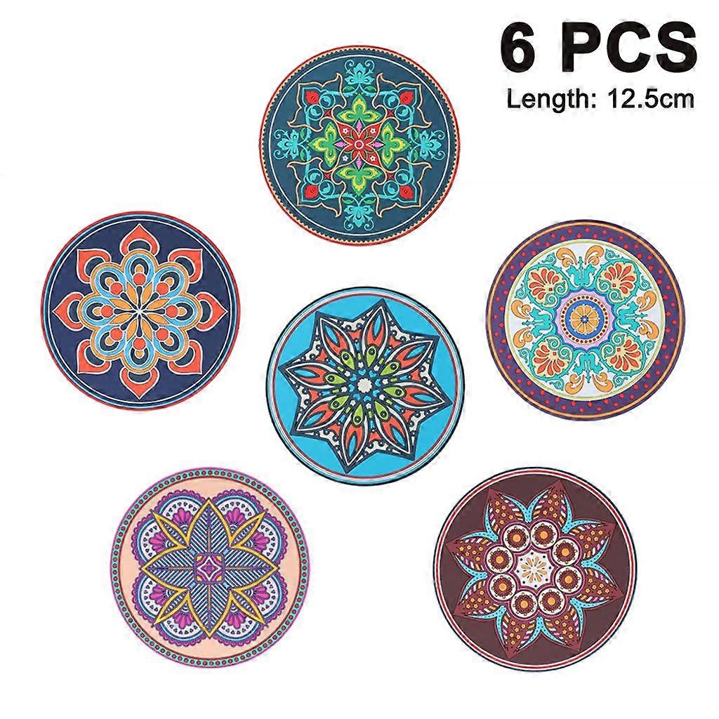 Heat-resistant Round Silicone Coaster & Insulation Pad