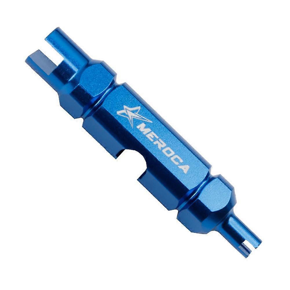 Multifunctional Air Nozzle Disassembly Tool Aluminum Alloy Compact Valve Core Remover for Presta Schrader and Standard Tires