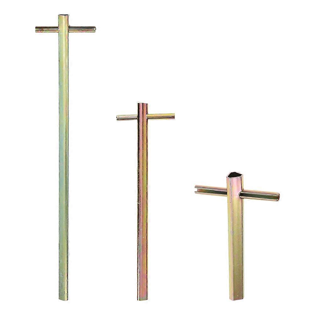 Drop Key For Elevator Triangular Key Emergency Access For Elevator Maintenance Personnel High-Strength Material 30.00X6.00X1.20CM 3Pcs