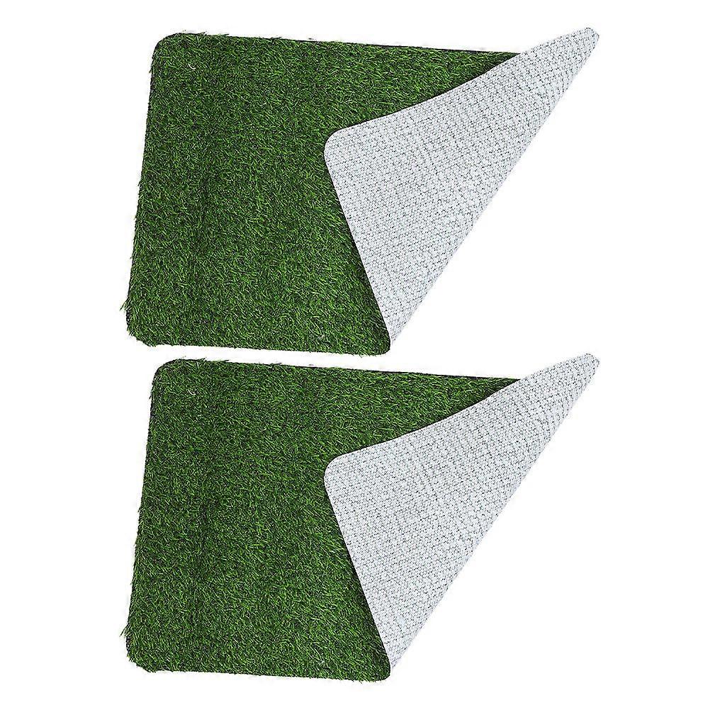 Entryway Rug Artificial Grass Turf Garden Durability 2Pcs