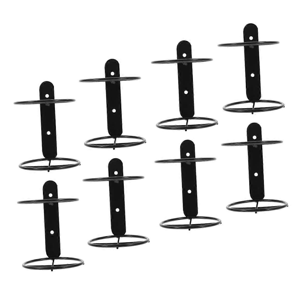 8 Piece Wall Wine Rack Set for Home and Office, Stylish Mounted Bottle Storage for Displaying Favorite Wines