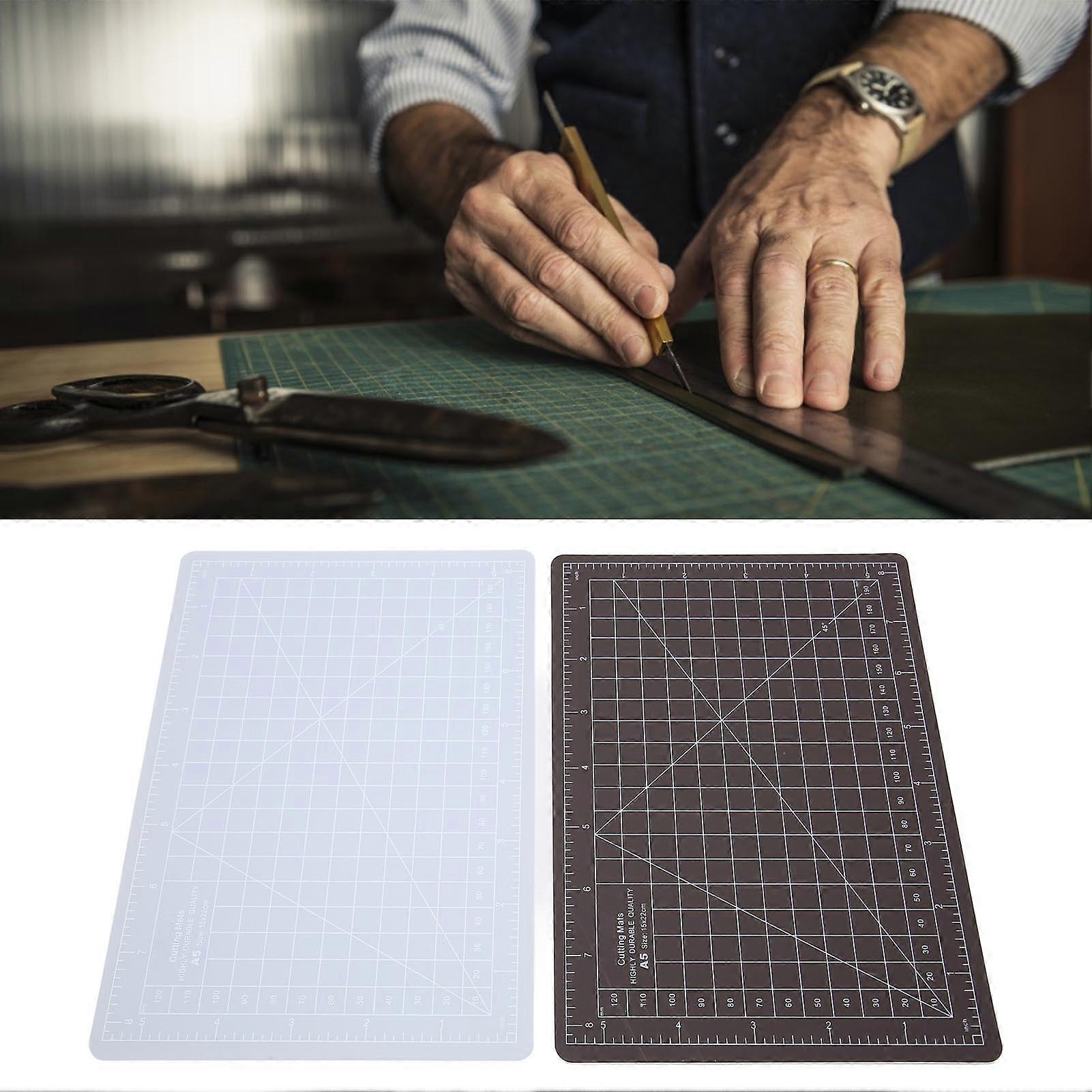 2pcs Cutting Mats A5 PVC Practical Durable Cutting Pad for Sewing Paper Cutting 