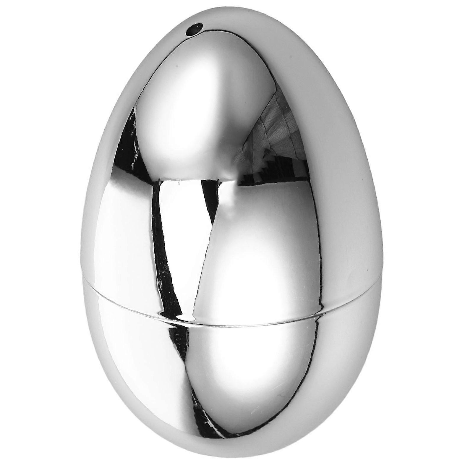 Toothpick Storage Container Creative Toothpick Holder Acrylic Egg Shaped For Dining Table Silver 8.80X6.00X6.00cm 1Set