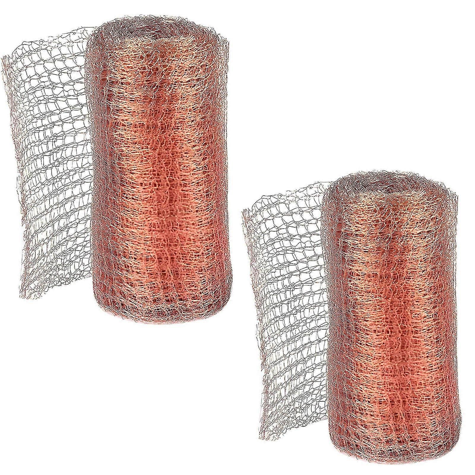 Copper Net, 12.7cm x 6m, Pure Copper Roll for Snails, Plant Protection