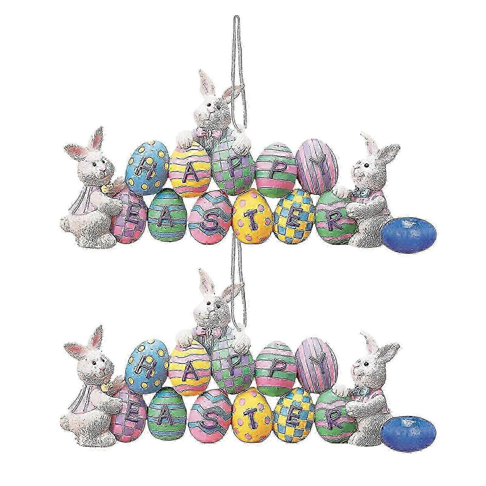 Easter Party Bunny and Egg Decorations for Home Decor
