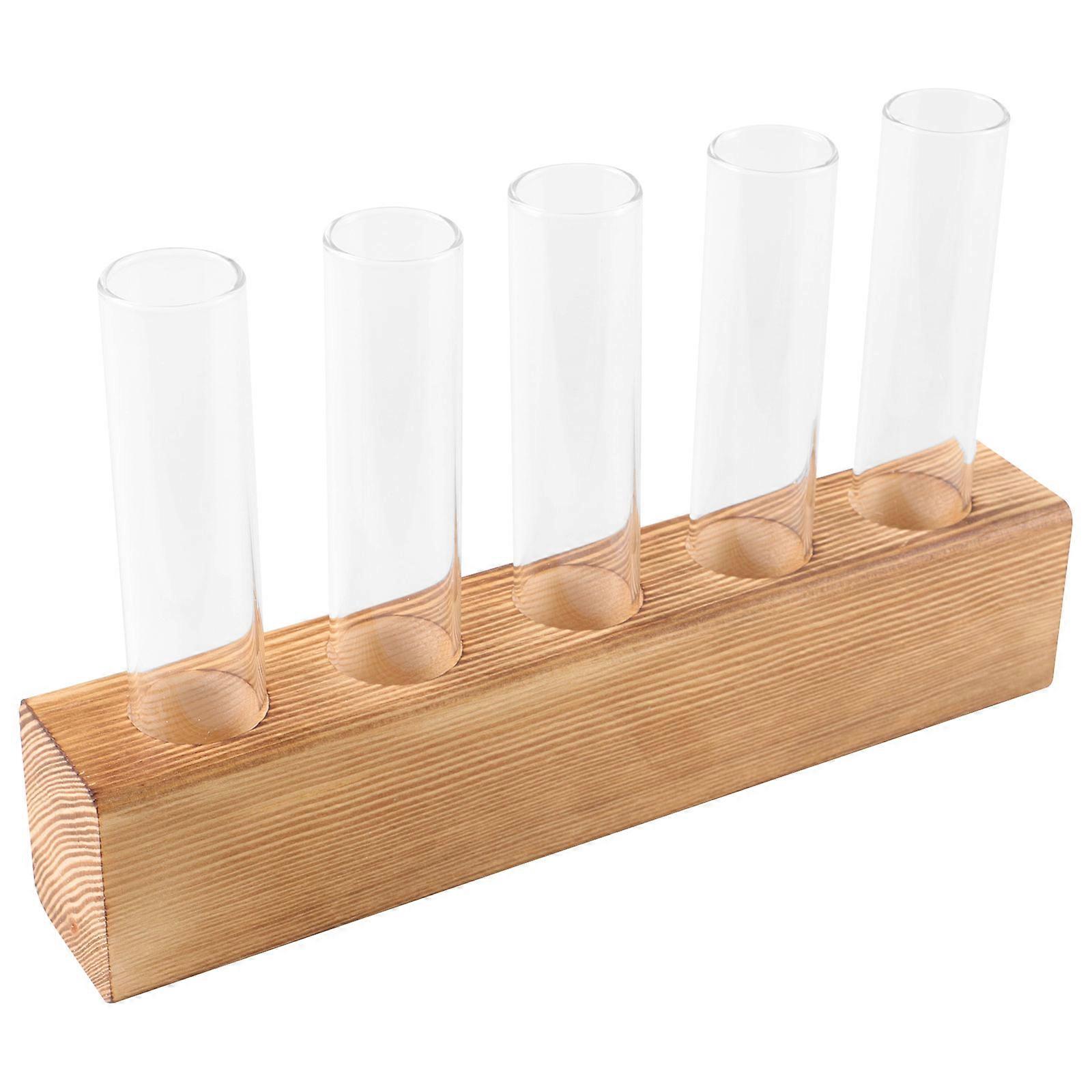 Desktop Planter Vase Modern Planter With Stand Home Environment Glass Flower Pot 1Set