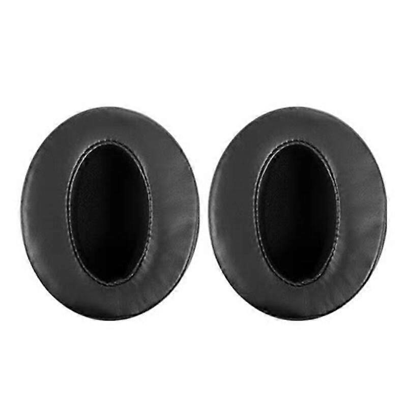 2pcs Earpads Protein Leather Black