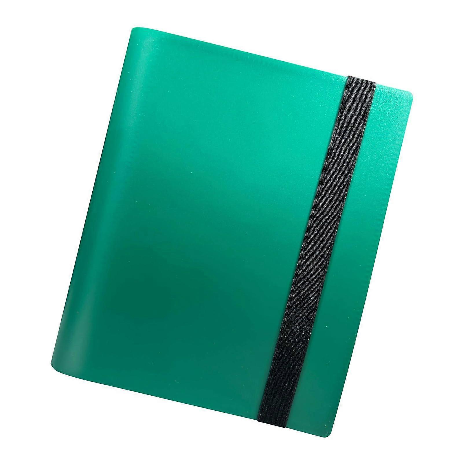 9 Pocket Game Card Binder Trading Card Collection Notebook Trading Card Binder for Game Card Baseball Football Card Green