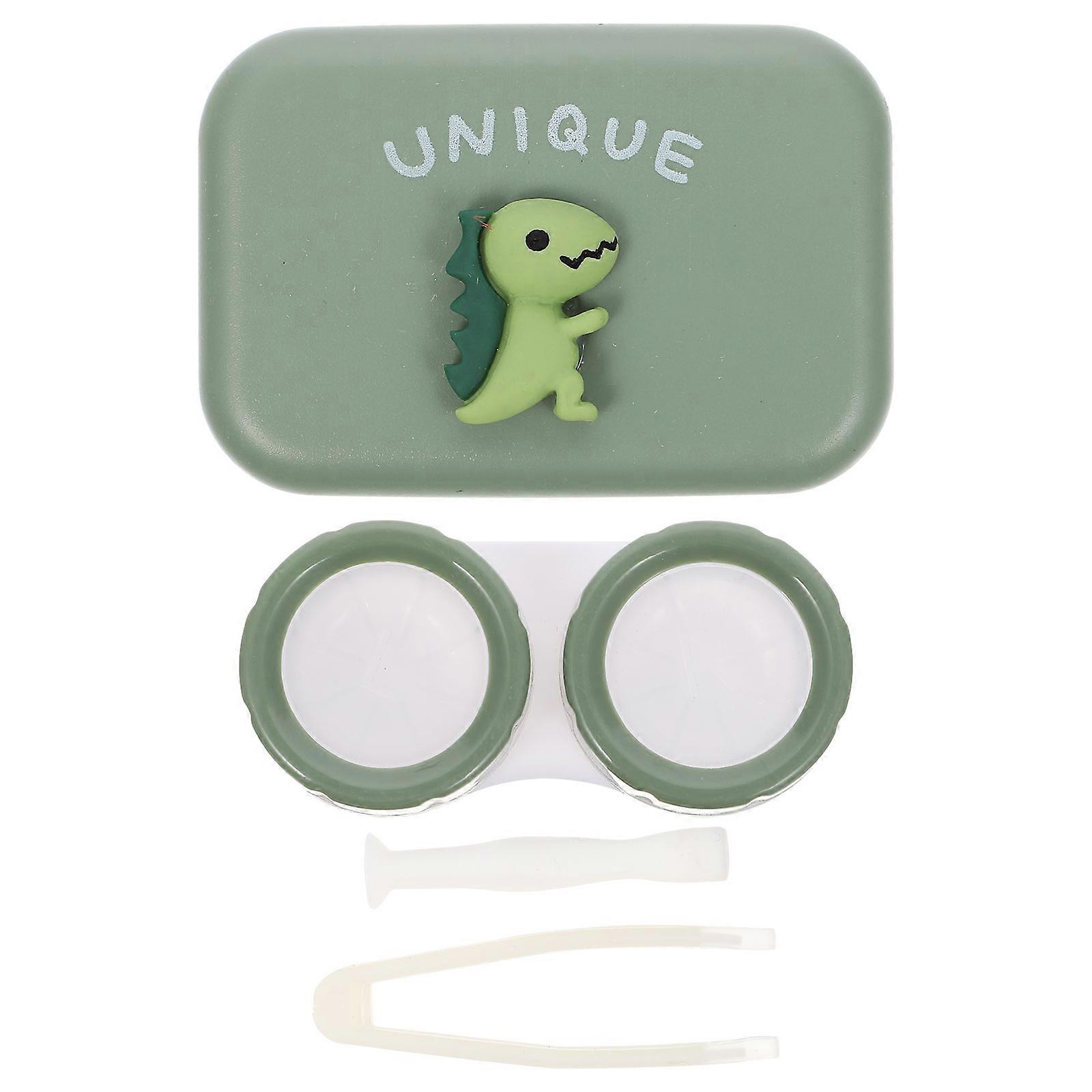 Case Holder Cartoon Deer Lenses Case Safe For Eyes Rectangular Shape For Outdoor Activity 1Set