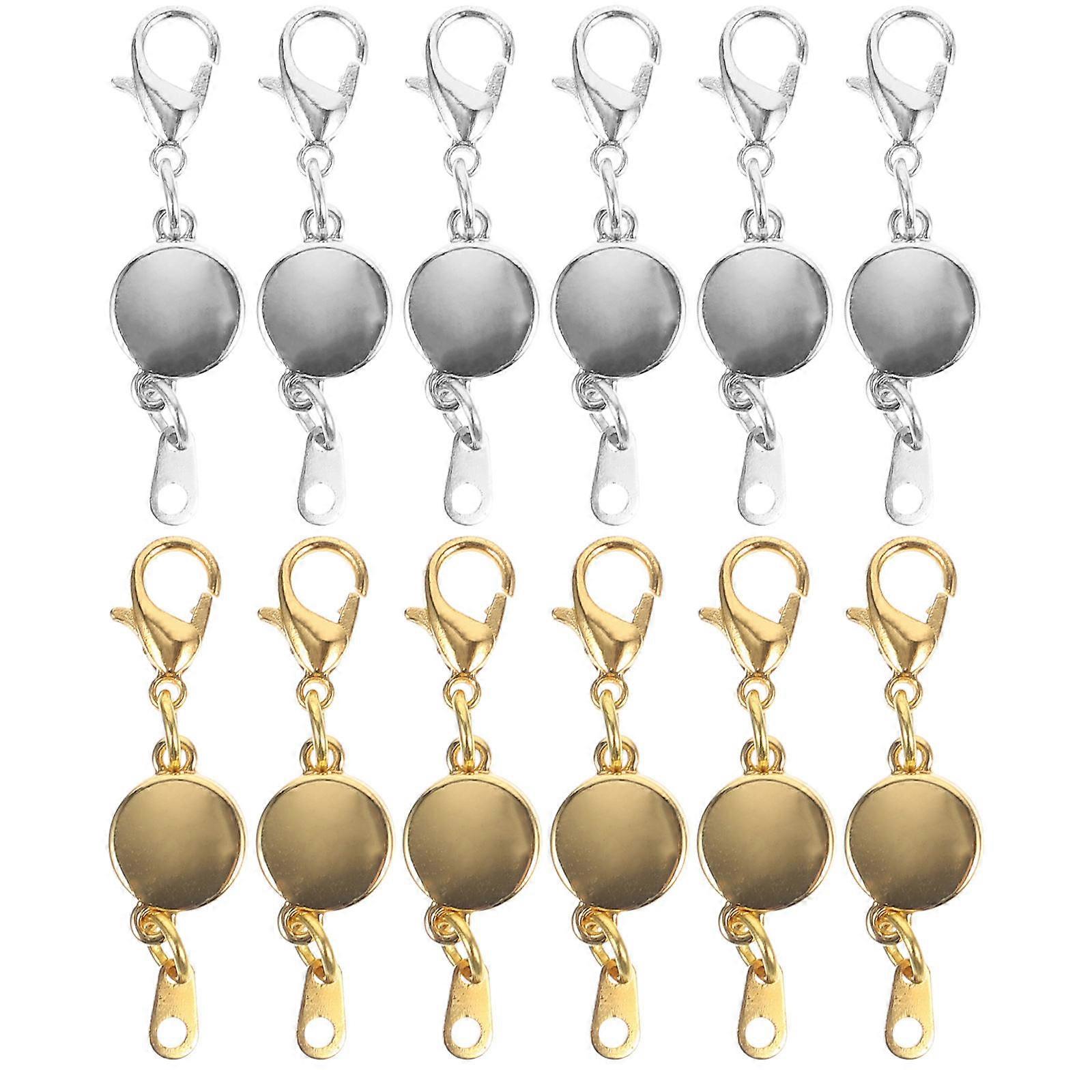 12pcs Durable Jewelry Clasps Secure Locking Closures for Necklace & Bracelet Making Perfect for DIY Accessories & Gifts