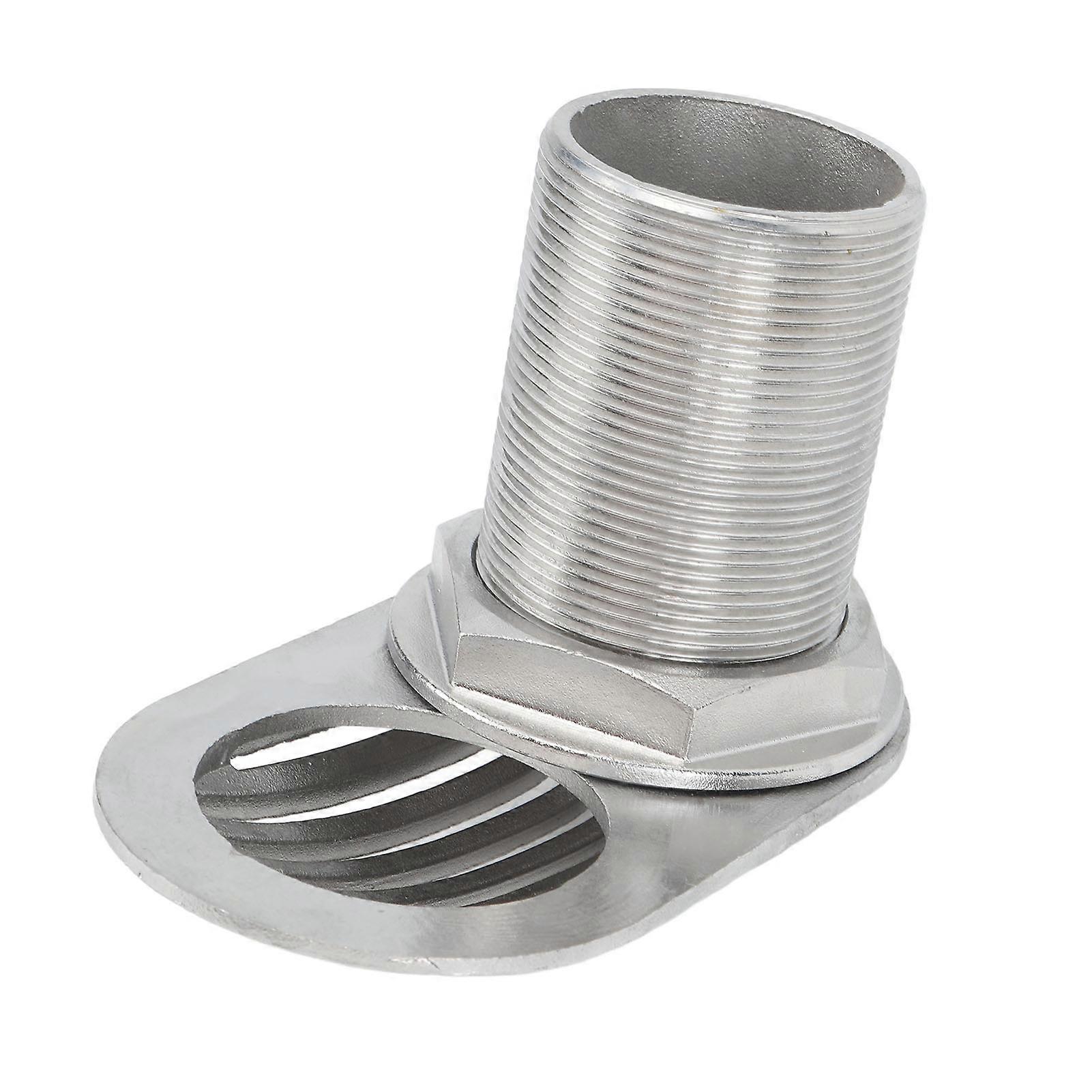 2in Marine Boat Intake Strainer Embedded 316 Stainless Steel Thru Hull Water Pickup Filter Scoop for Yacht Kayak