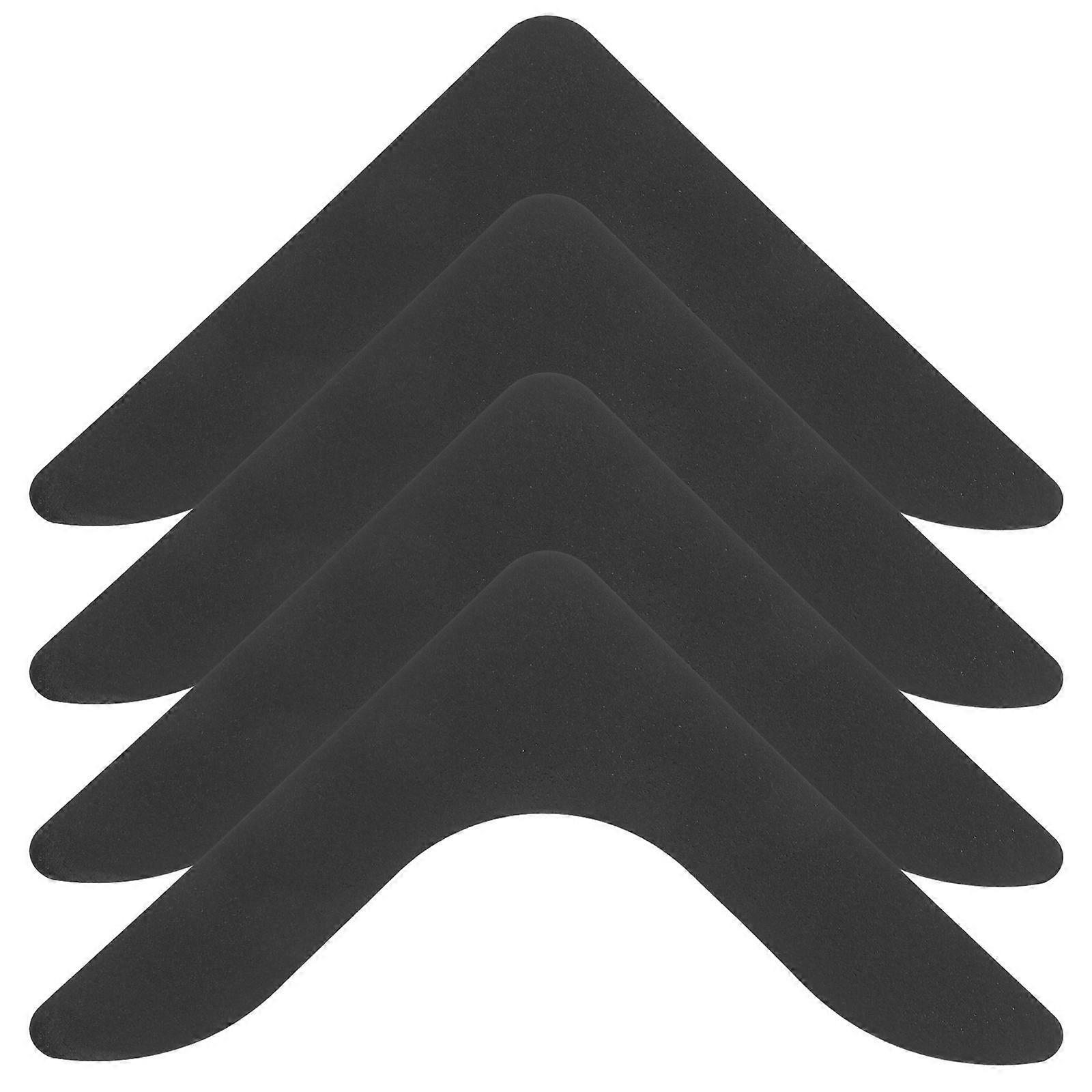 4pcs Double Sided Non Slip Carpet Tape Pads, Right Angle Design for Area Rugs on Hardwood, Tile, or Carpet Floors – Washable Nano Adhesive, No