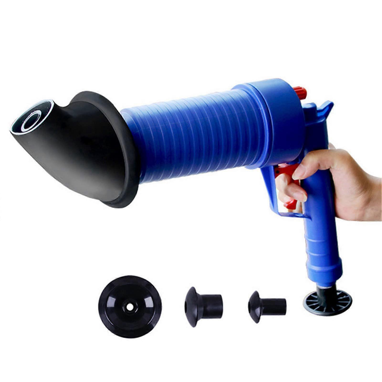 Air Plunger Set 4 Sucker Heads Pressure Air Blaster For Toilet Drain Unclogger And Kitchen Sink Clog Remover Tool