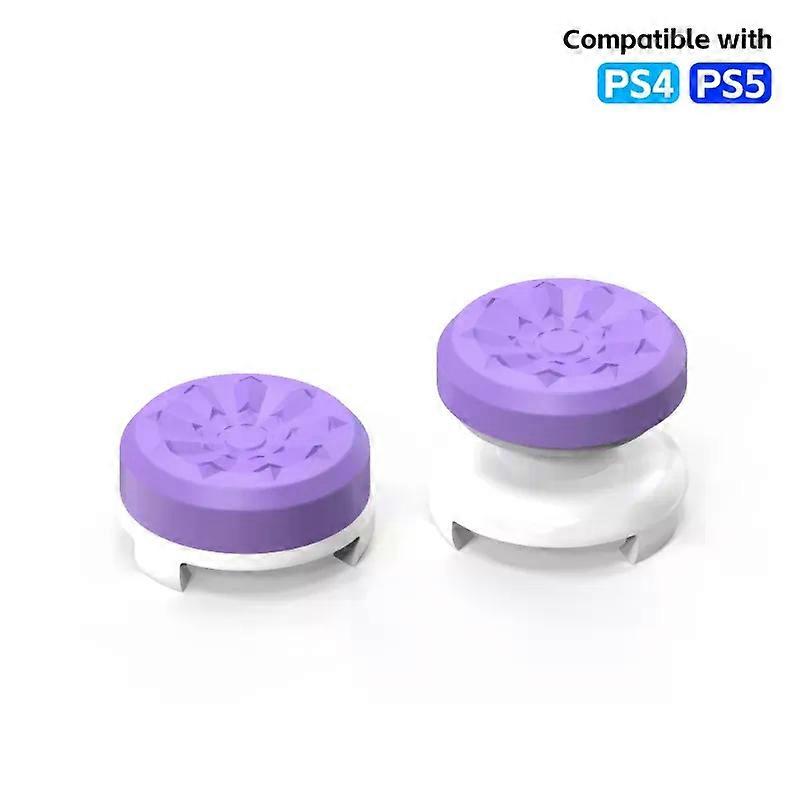 Office 2Pcs Hand Grip Extenders Caps για PS4 PS5 ελεγκτής παιχνιδιών Gamepad Λαβές μοχλού αντίχειρα High/Low Rise καλύμματα για το Playstation 4 5