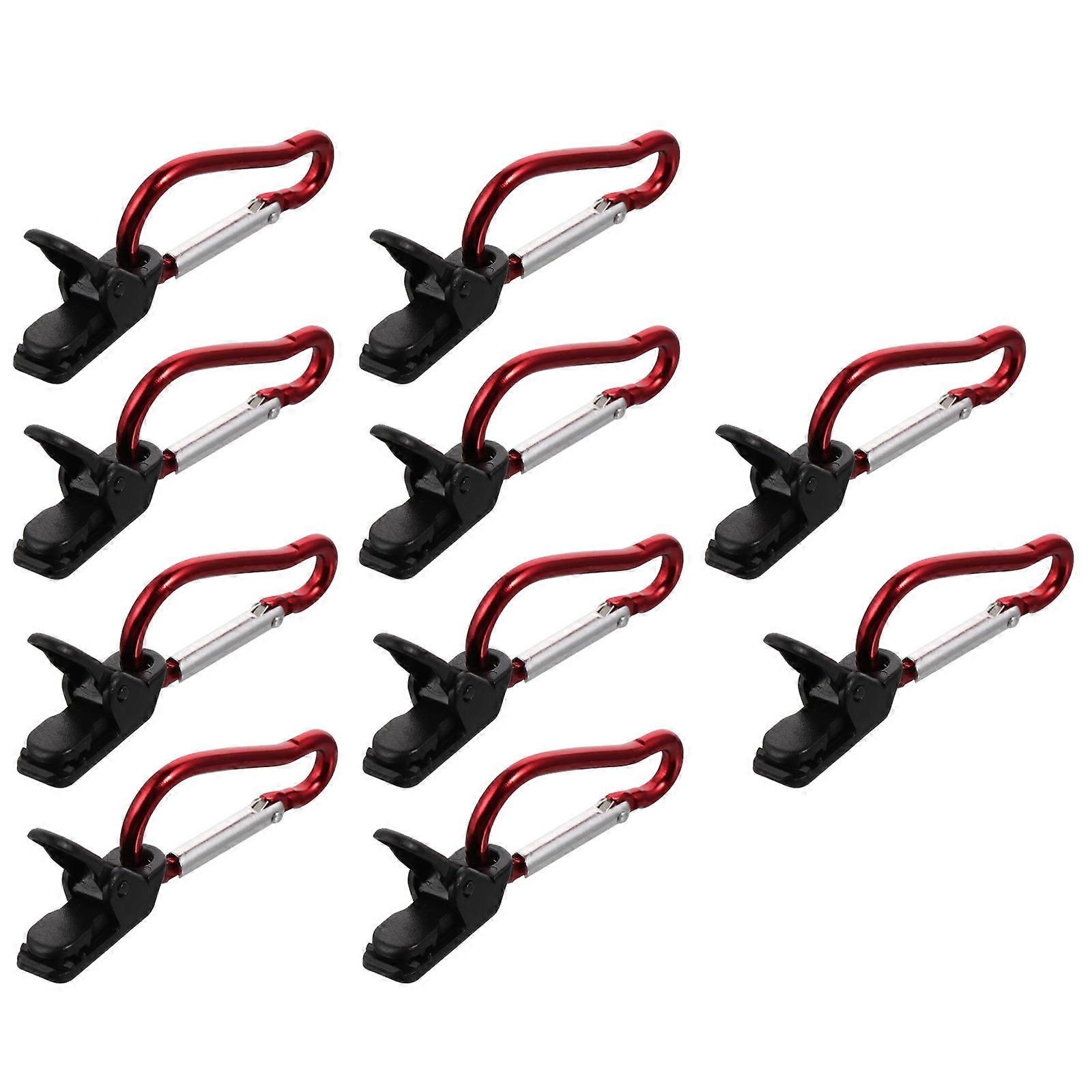 Aluminum Alloy Shade Sail Tarp Clips Prevent Tarp Falling Withstand Icy Temperatures For Caravan Boat Covers 10 Sets