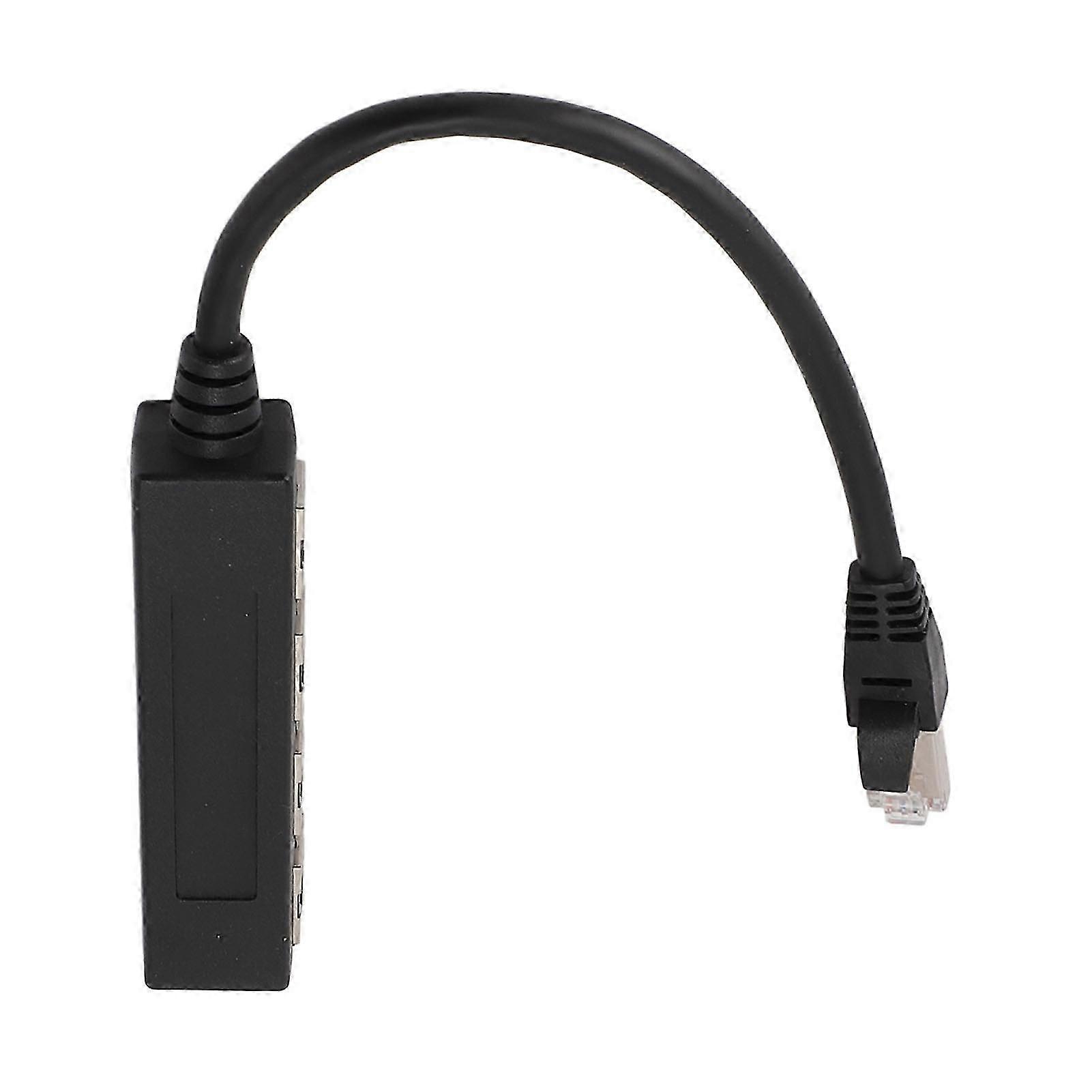 Ethernet Splitter Professional 1 to 4 Ports High Speed 100Mbps 1000Mbps RJ45 Network Splitter for Computer