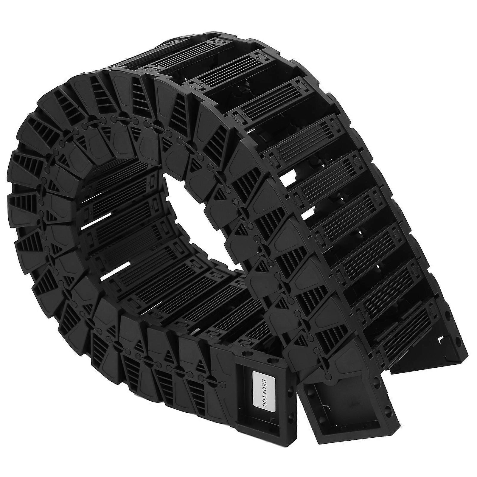 Cable Drag Chain Bridge Type Silent Series Nylon Tank Towline Removable AssemblyS50 x 100 1 Meter
