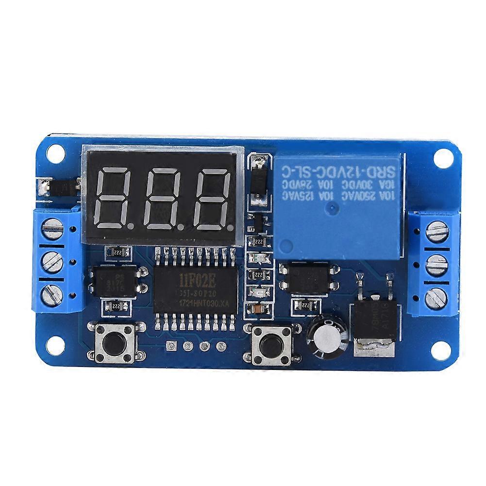 LED Display Digital Timer Relay PLC Automation Control Switch Module (12V)