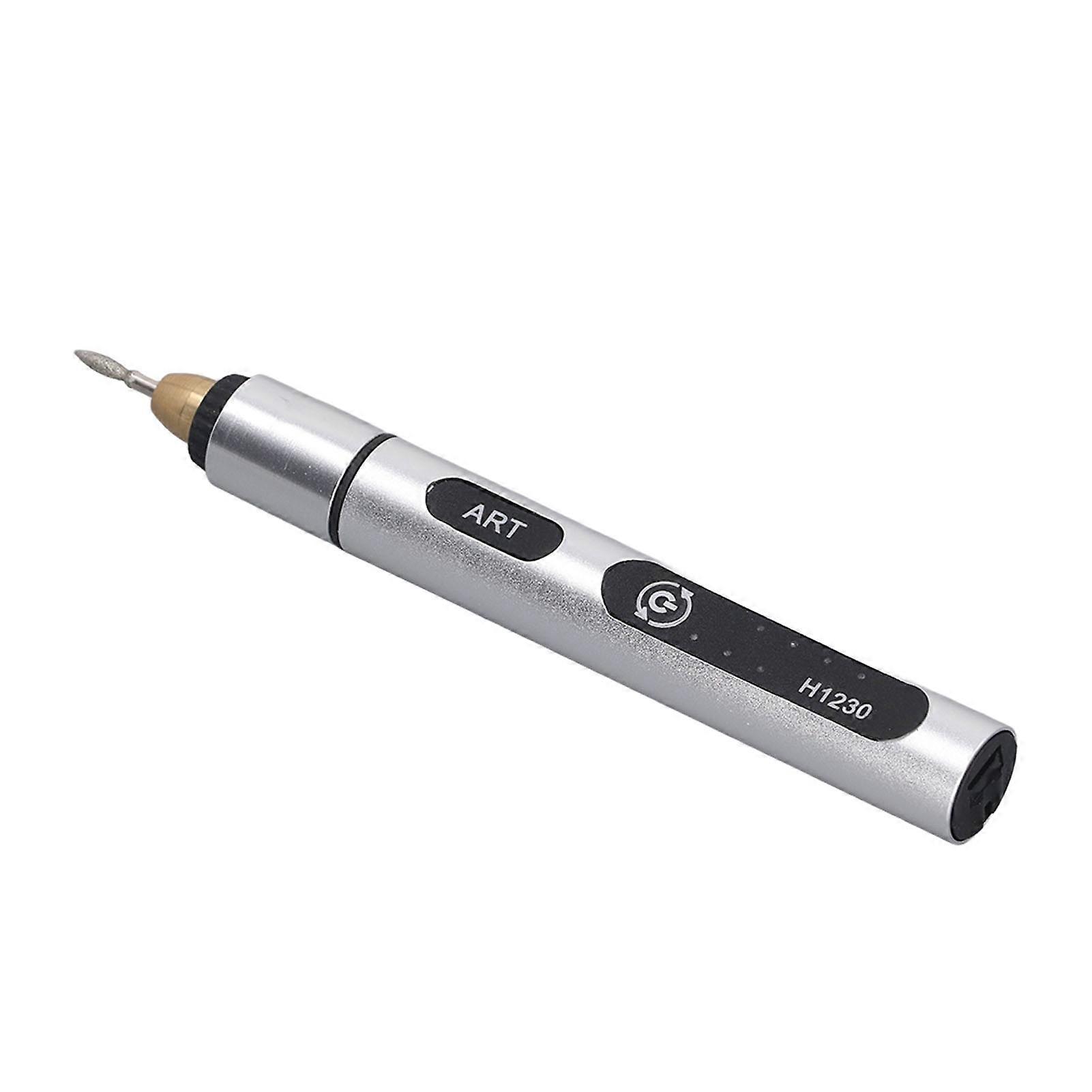 Mini Grinder Pen Rechargeable CW CCW 3 Speeds Electric Rotary Grinding Tool Built in Battery 