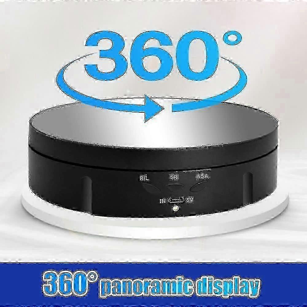 Electric 360 Degree Rotating Turntable for Cakes - Automatic Cake Decorating Stand & Display Turntable for Bakers