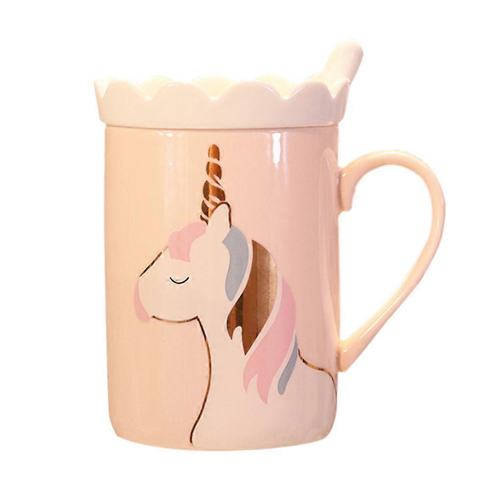 It sounds like you're describing a product listing or title for a **Creative Pink Unicorn Ceramic Mug**. Here's a polished and professional version