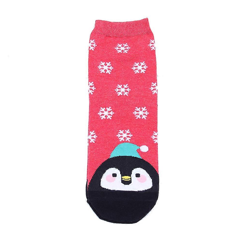 Cotton Socks Christmas Slipper Socks Red Warm Comfortable 1 Pair