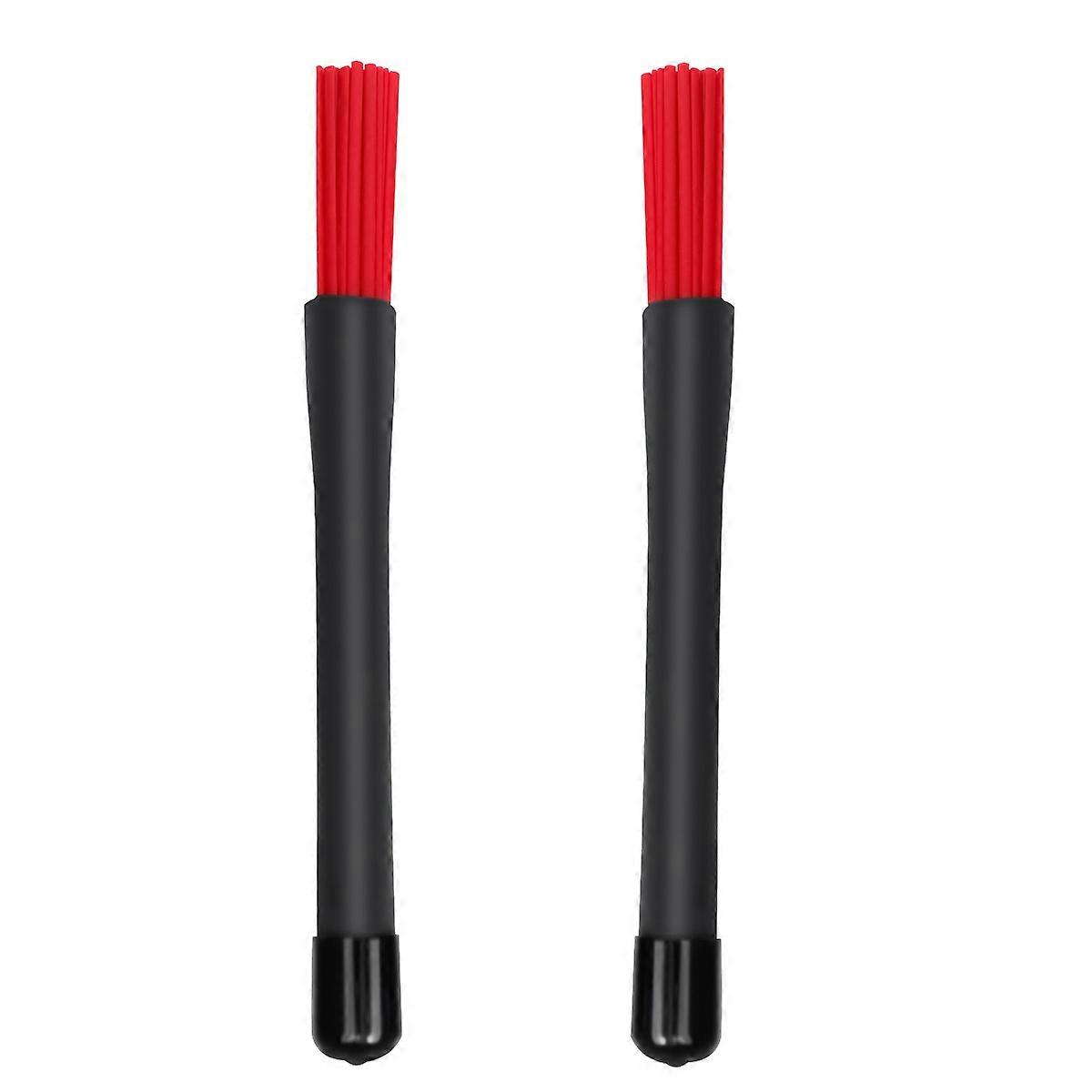 Durable Red Drum Stick with Skid Grip for Percussion Instruments, Ideal for Performance and Handling