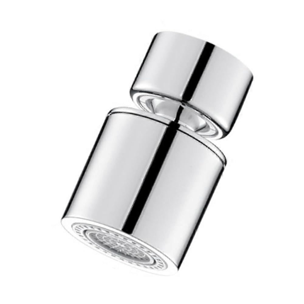 Spray head for kitchen faucets, filter, adjustable, rotatable, splash guard, nozzle, durable, easy installation, silver