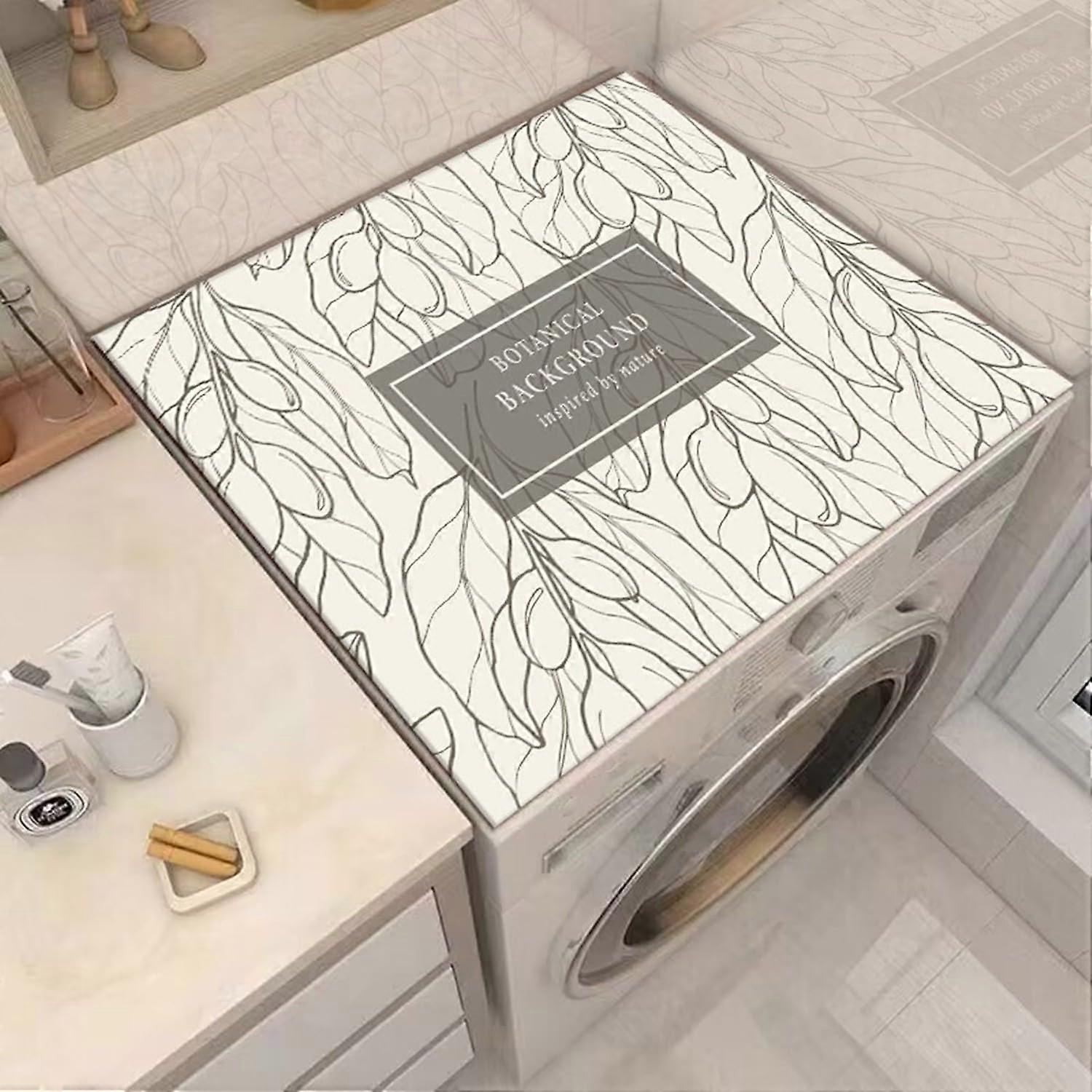 Desktop washing machine mat, nonslip cover, suitable for washing machine refrigerator F, 40x50cm