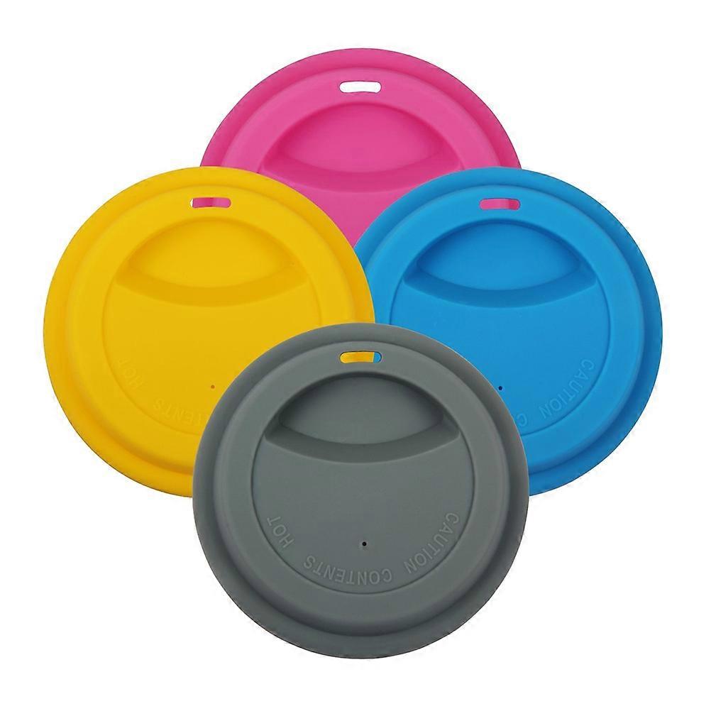 Coperchi per tazze da caffè in silicone 8 pezzi Copertura per tazza antipolvere perfetta per l'uso per feste Colore assortito Design semplice
