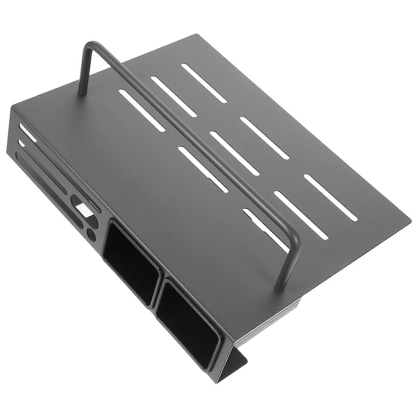 Cutlery Storage Rack Multi-Function Cutlery Holder Wall Mount Kitchen Tool Storage Black 1Pcs