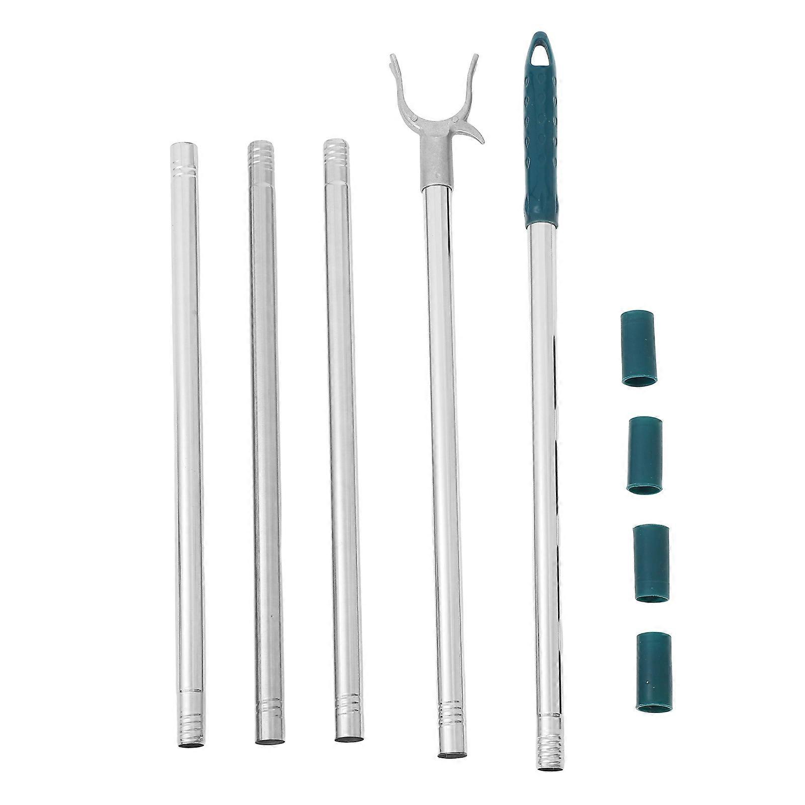 Adjustable Clothesline Rod Detachable Household Reach Pole for Clothes Drying 1 Set