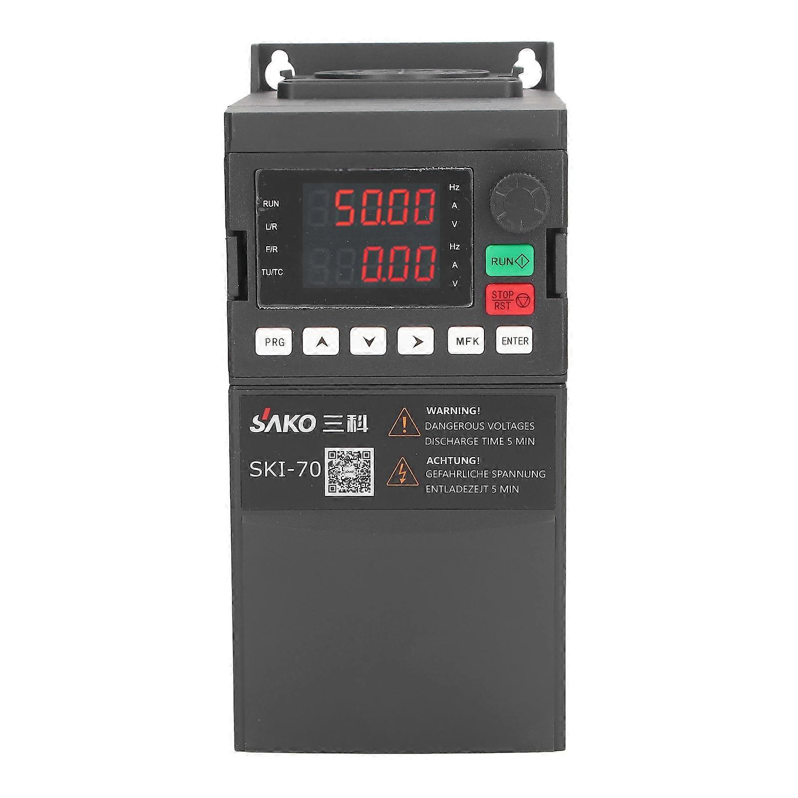 SAKO Vector Frequency Converter 3 Phase 380V Input Output 1.5KW Universal Mini VFD Inverter