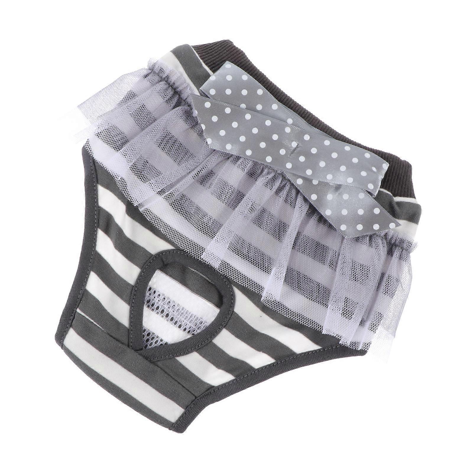 Cotton Dog Diaper for Pet Use Coffee Color with Good Moisture Absorption and Permeability 1 Pair